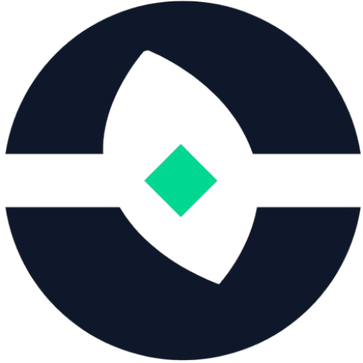 cropped-ordaxi-icon.png Circular logo featuring a dark navy background, a stylized white central emblem, and a bright green diamond at its center.